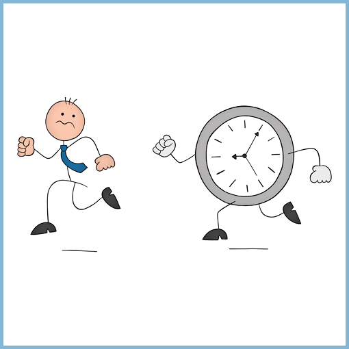 presión por el tiempo.