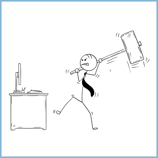 romper cosas por rabia