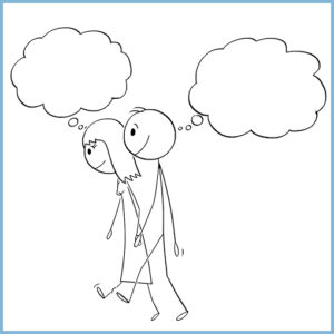 conflictos de pareja por diferencias en sueños, metas y expectativas.