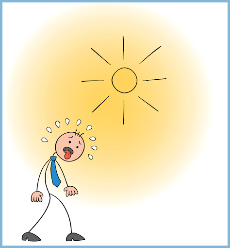 calor abrazador
