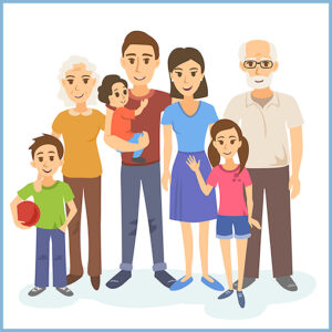 familia perfecta y feliz