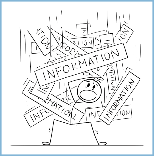 abrumado por la información