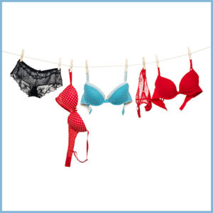 Robo de lencería femenina para crossdresing