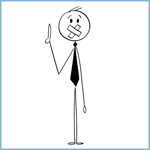 callar cosa que se desearían decir, pero... que sentimos que no debemos.