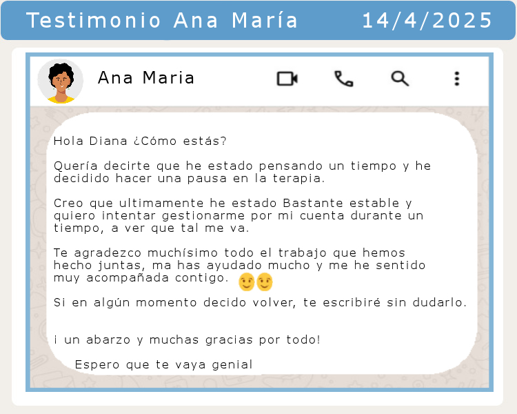 Testimonio Ana maría