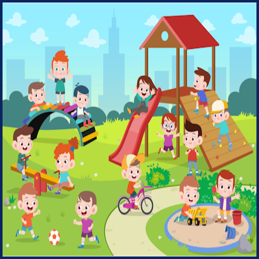 niños en el parque