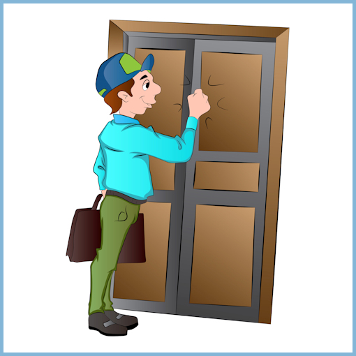 tocar puertas en frío