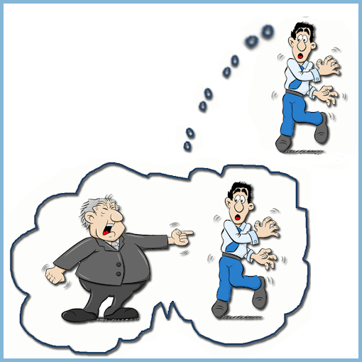 recordar con ansiedad un despido del trabajo.