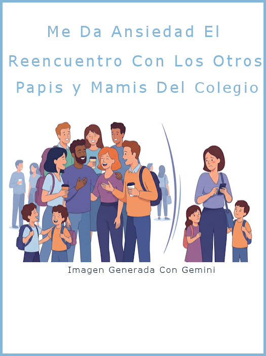 Me da ansiedad el reencuentro con las otras Mamis y papis del colegio