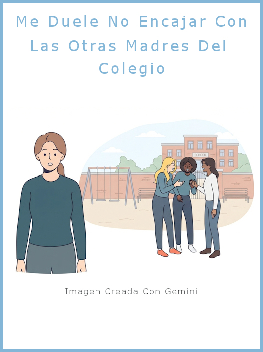 Me duele no encajar con las otras madres del colegio