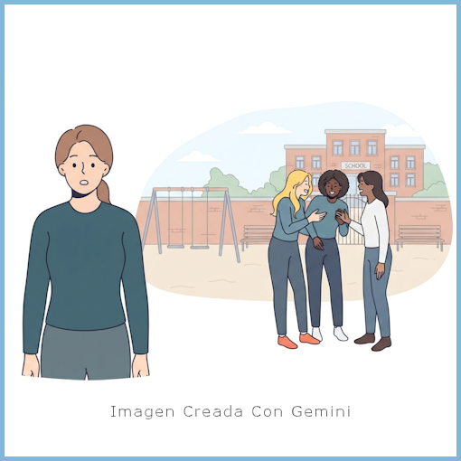dinámica con las otras madres del colegio