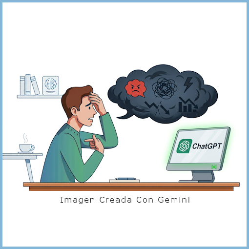 pensamientos negativos y preocupación después de una conversación con Chatgpt