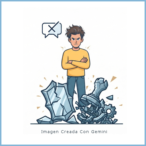 Enojado por compartir cosas con la ia