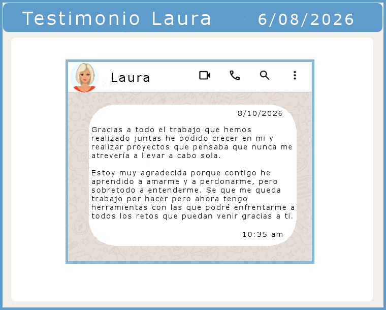 testimonio de terapia con Diana Ohana