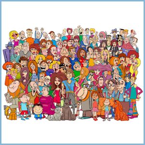 Grupo de personas diferentes.
